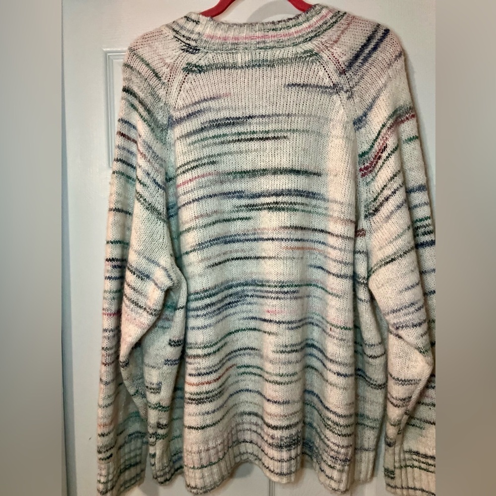 Old Navy Sweater Space Dye Long Sleeves Crew Neck Pullover Wool Blend XXL TALL - Picture 6 of 7